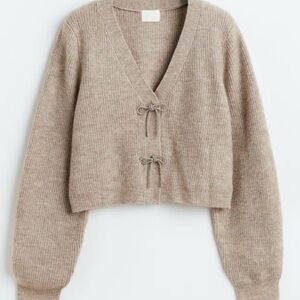 H&M Beige Knit Cardigan